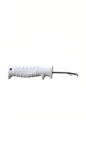 DHUKR Human Fish Hook Removal Tool. The Only Ambidextrous Ergonomically Designed Human Fish Hook Removal Tool. (White)