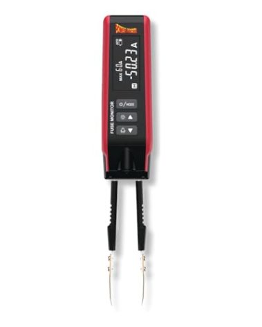 Power Probe PPFUSE Fuse Monitor - Circuit Tester for Mini, Maxi & ATC Fuses – Live Current Readings Up to 80A – Replaceable Tips, and Built-in Flashlight