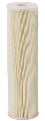 Pentair Pentek ECP5-10 Sediment Water Filter, 10-Inch, Under Sink Pleated Cellulose Polyester Replacement Cartridge, 10" x 2.5", White End-Cap, 5 Micron