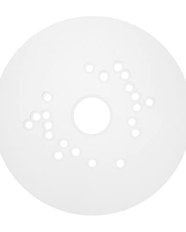 Jasper Tools Model 575 Base Plate Adapter for Plunge Routers | Allows for Perfect and Accurate Circles Cutting, Allows for Easy attaching of Guiding Stencils, (Transparent)