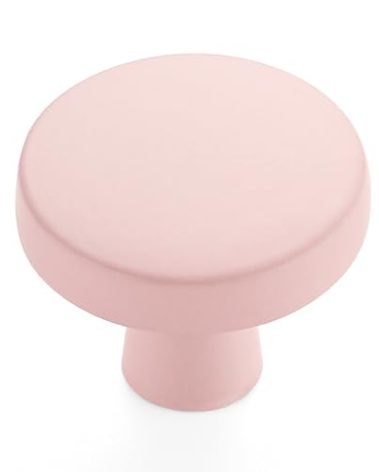Ravinte 10 Pack Drawer Pulls 1-1/4 Inch Pink Kitchen Cabinet Knobs Solid Round Dresser Handles for Simple Cupboard Hardware
