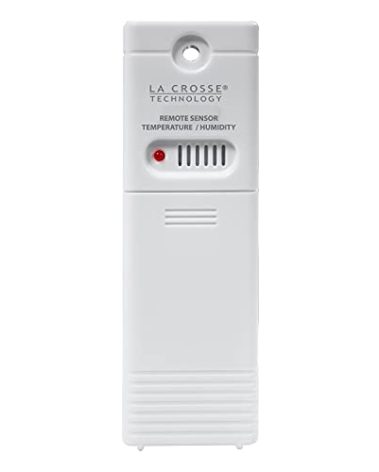La Crosse Technology Wireless Outdoor Temperature & Humidity Sensor - Wall Mounted, Accurate, Weather Resistant, Wide Temperature & Humidity Gauge Transmission Range (330ft Range), Battery Powered