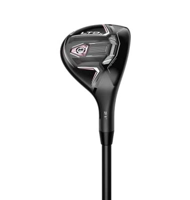 Cobra Golf 2022 LTDX Hybrid Gloss Black-Elderberry (Women's, Right Hand, KBS PGI 55, Ladies Flex, 4h-21)