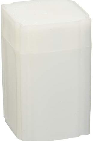 (5) Coinsafe Brand Square White Plastic (Silver Eagle) Size Coin Storage Tube Holders
