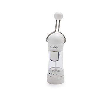 Sur La Table Spice Ratchet Mill Grinder with 5 Coarse settings, White