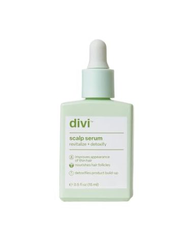 Divi Scalp Serum for Thinning Hair, 15ml – Clinically Tested, Nourishing Formula with Amino Acids, Caffeine & Rosemary Oil – Promotes Healthy Scalp & Fuller-Looking Hair, Reduces Oil & Product Buildup