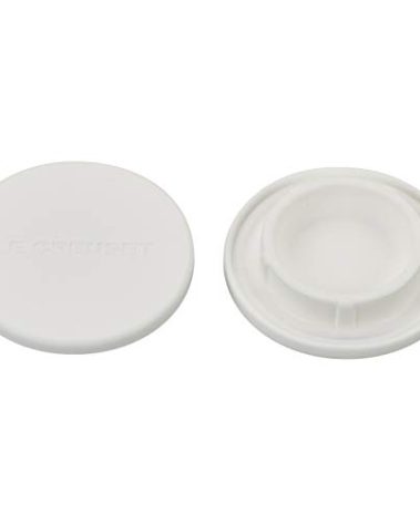Le Creuset Silicone Mill Caps, 2 1/2", White
