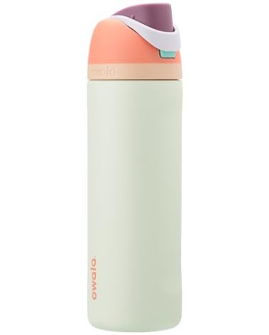 Owala FreeSip Insulated Stainless Steel Water Bottle with Straw for Sports, Travel, and School BPA-Free Sports Water Bottle, 24 oz, Surfs Edge