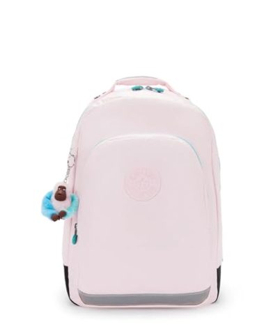 Kipling Class Room Metallic 17" Laptop Backpack Sea Pink Met