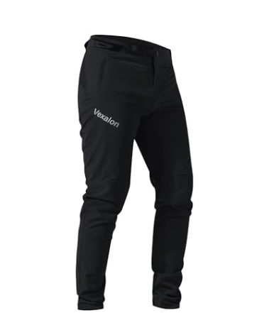 Vexalon Mountain Bike Pants，BMX Riding Pants for Mens, Quick-Dry Lightweight Breathable Cycling Bicycle Downhill Bike Pants-Black-34