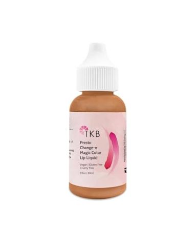 TKB Lip Liquid - Presto Change-o Magic Color| Color Additive, Unique Lip Color, Lip Transformation| Vegan, Gluten & Cruelty Free| Made in USA (1floz (30ml))