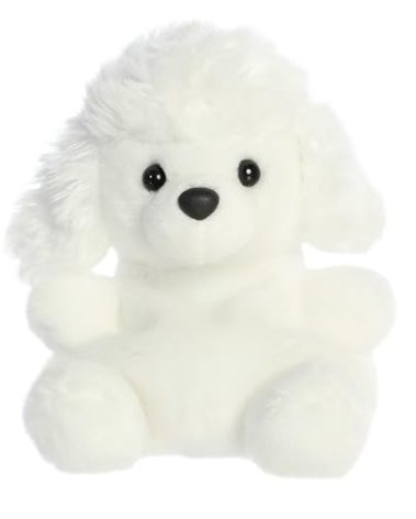 Aurora® Adorable Palm Pals™ Lulu Poodle™ Stuffed Animal - Pocket-Sized Play - Collectable Fun - White 5 Inches