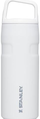 Stanley IceFlow Cap and Carry Water Bottle 16 oz | Wide Mouth Twist Lid | Lightweight and Leakproof for Travel and Sports | Insulated Stainless Steel | BPA-Free | Polar
