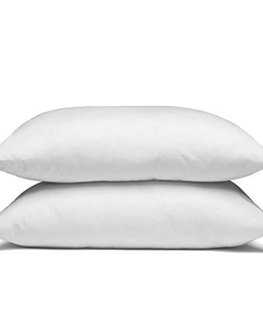 Envirosleep Dream Surrender Medium Support Pillows - Hypoallergenic Polyester Filled Cotton Shell Pillow Set, Standard Size 2 Pillow Set for Hotel or Home Use, by Manchester Mills
