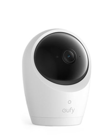 eufy Baby Monitor E20 Add-On Camera, 2K HD Resolution, 330° Pan and 60° Tilt, 4× Zoom, Night Vision, 5000mAh Built-in Battery, ANR