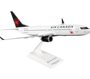 Skymarks Daron Air Canada 737 Max8 1/130 Injection-Molded Plastic Collectible Airplane for Kids Ages 14+