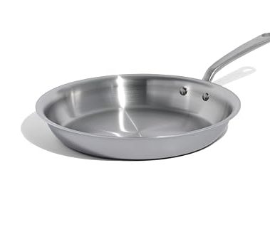 Made In Cookware - 12-Inch Stainless Steel Frying Pan - 5 Ply Stainless Clad - Professional Cookware - Crafted in Italy - Induction Compatible