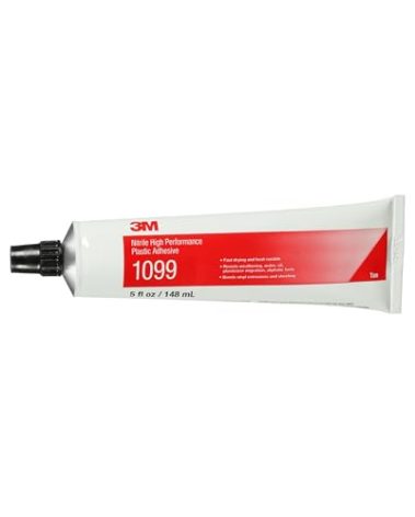 3M Nitrile High Performance Plastic Adhesive 1099, Tan, 5 Oz Tube
