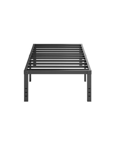 Furnitui 18 Inch High Metal Twin XL Bed Frames, Platform Twin XL Bed Frame No Box Spring Needed, Easy Assembly, Noise Free, Sturdy, Black