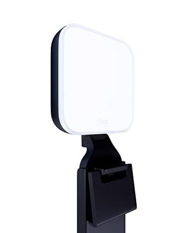 Logitech for Creators Litra Glow Premium LED Streaming Light with TrueSoft, adjustable mount, video lighting for recording streams, PC/Mac - Graphite