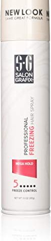 Salon Grafix Professional Freezing Hair Spray, Mega Hold, 10 oz (Pack of 3)