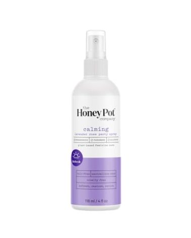 The Honey Pot Company - Refreshing and Restorative Panty and Body Plant-Derived Deodorant Spray - Paraben & Sulfate Free - Lavender Rose - 4 fl. oz.