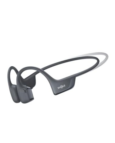 SHOKZ New OpenRun Pro 2 - Open-Ear, Bone Conduction Sport Headphones - with Reflective Strip - Sweat Resistant, Workout Headphones - Secure, Wireless, Comfortable Fit-Deep Bass and Smart Mic App