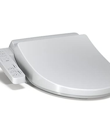 TOTO WASHLET A2 Electronic Bidet Toilet Seat with Heated Seat and SoftClose Lid, Elongated, Cotton White - SW3004#01