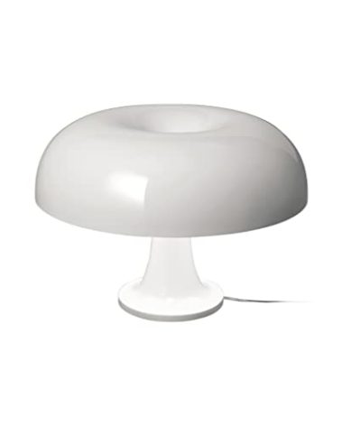 Lotus Atelier Retro Mushroom Lamp for Room Aesthetic Modern Lighting for Bedroom | Cool Retro Living Room Decor (White)
