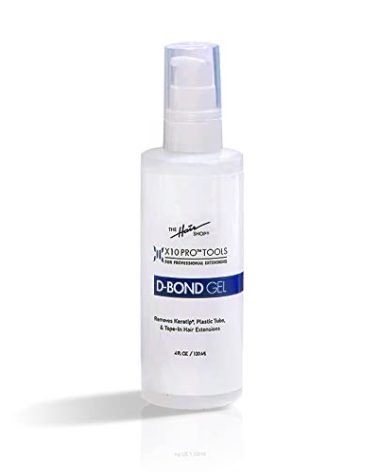 X10 Pro-Tools D Bond Gel Remover by The Hair Shop, Keratin Glue Fusion Pre Bonded U Tip, K Tip Adhesive Remover For Super Or Regular Keratip, For Keratin Glue, Tape-Ins and Shrinkies (4 oz Bottle)