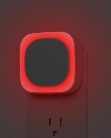 YUNLEX 2 Pack Plug in Dimmable Red Night Light, Auto Dusk to Dawn Sensor, LED Night Light, Soft Glow, Diffused Light, for Baby Nursery, Kids, Bathroom, Hallway, Bedroom, Kitchen