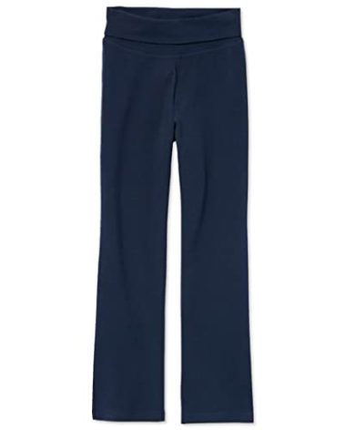 The Children's Place girls Active Foldover Waist athletic pants, Tidal Single, X-Large US