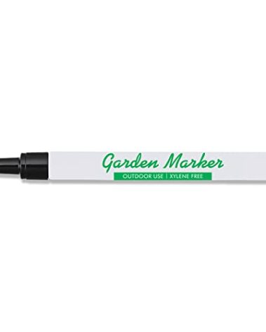 Garden Markers for Outdoor Use, 0.8 mm Medium Point, Black - Fade Resistant Ink, Waterproof, Xylene Free, No Smudging, Dries Quick, Alcohol Based Garden Marker Pen, Use On Almost Any Surface