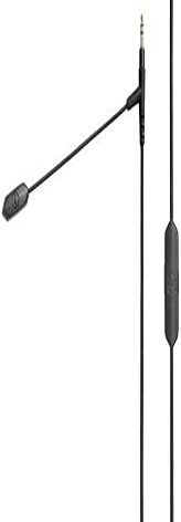 V-MODA BoomPro X Microphone | for Gaming & Communication | Wired - 3.5 mm Jack | Flexible Boom | Clip-on Controller with Mute Button & Volume Wheel | Black