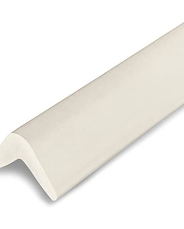urbanhouse Ultra High-Density Heavy Duty Corner Guard Edge Protector & Bumper for Parking Garages, Workshops and Warehouses - Neutral Off White, 24 Inches - 1 Each