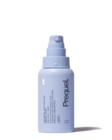 Prequel Skin Universal Skin Solution Hypochlorous Acid Spray for Face and Body. HOCL Facial Cleanser and Dermal Spray with Electrolyzed Water and Mineral Complex. pH-Stabilized Skin Care. 4oz