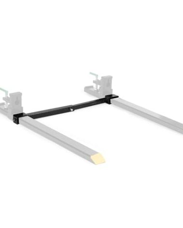 Titan Attachments Medium-Duty Stabilizer Spreader Bar for 4" x 2" Clamp-On Forks, 19.5-36 Adjustable Width, Fork Stabilizer for Tractor Skid Steer Bucket Attachment