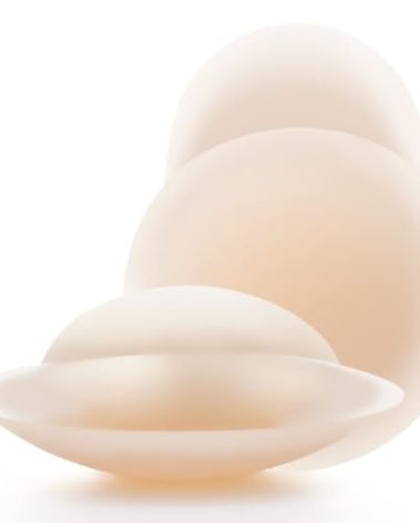 Nippies Nipple Covers for Women - Added Lift Adhesive Silicone Nipple Pasties - Reusable Sticky Breast Covers - Creme, 1.5