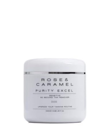 Rose & Caramel Purity Excel Sensitive 60 Second Miracle Express Self Tan Remover & Kind To Skin, Fragrance Free Tan Eraser 440ml