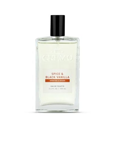 Cremo Cologne for Men - Spice & Black Vanilla Mens Cologne Spray - An Explosion of Vibrant Spices, Dark Woods and Black Vanilla, Fragrances For Men, 3.4 Fl Oz