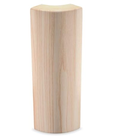 5.5" x 3/4" Rounded Outside Bullnose Corner Baseboard Molding and Trim Block. Pine. Fits Standard 3/4" Rounded Bullnose Corners. (10)