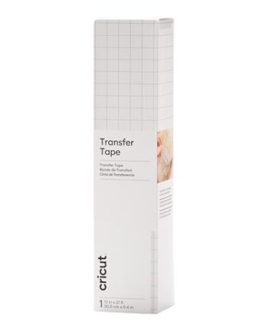 Cricut Transfer Tape - 1ft x 21ft - Easy Transfer Adhesive Sheet for Vinyl Projects - Compatible with Most Vinyl Types - Clear