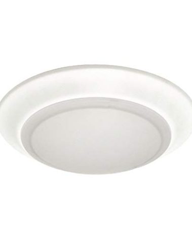 Agilux LED Disk Light - 6 Inch Surface or Junction Box Mount - Low Profile Flush Mount - 3000k Warm White - 750 Lumens, Dimmable Shower Closet Light - 1PK
