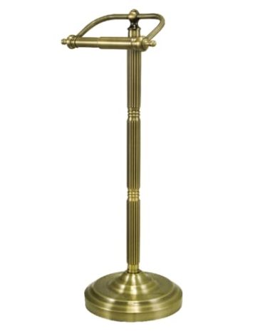 Kingston Brass CC2103 Georgian Pedestal Paper Holder, Antique Brass 21-1/2"