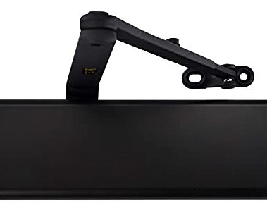 LYNN HARDWARE Extra Heavy Duty Commercial Door Closer, DC9016 Automatic Door Closer, Surface-Mounted Auto Door Closer, Size 1-6 Commercial Door Closer Heavy Duty for Heavy Traffic Areas, Matte Black