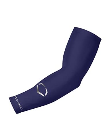 EvoShield Adult Solid Compression Arm Sleeve - Navy, Small/Medium
