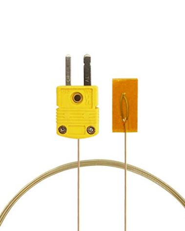 PerfectPrime TL0225, Surface Contact,0.25 mm Diameter, K-Type Sensor Probe with Sticker for K-Type Thermocouple Thermoemter/Meter, Temperature Range up to 200 °C/ 392°F