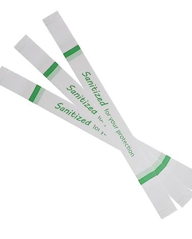 Germiwipe Printed Toilet Seat Band,toilet seat strips,Paper,(Case of 500),16.5 Inch Long x 1.375 Inch Wide