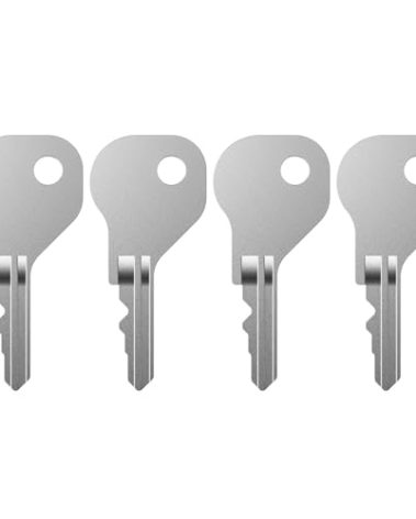 4 Pack 62462 Magna Latch Replacement Keys for Yard, Garden, and Pool Gate Safety Latches Compatible with D&D MagnaLatch Series 2 (Old Style) & LokkLatch Downward-Facing Keyhole