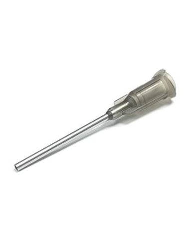 SANANTS 16 Gauge 1 Inch Industrial Blunt Tip Dispensing Needle with Luer Lock,Precision Applicator,Gray 20 PCS